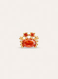 Losse oorbel Sea Crabby verguld met 18kt goud