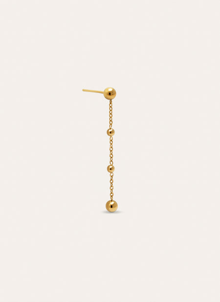 Drop Bomb Gold Single Earring