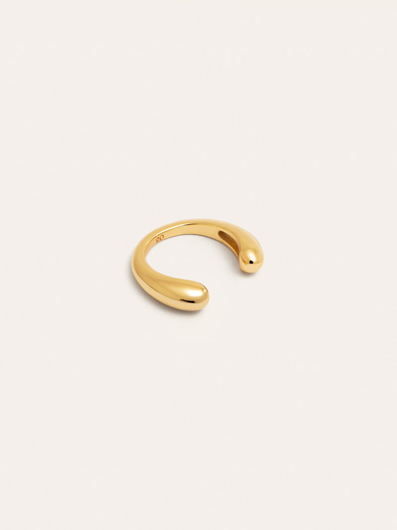 Drop Gold Ear Cuff Single Earring
