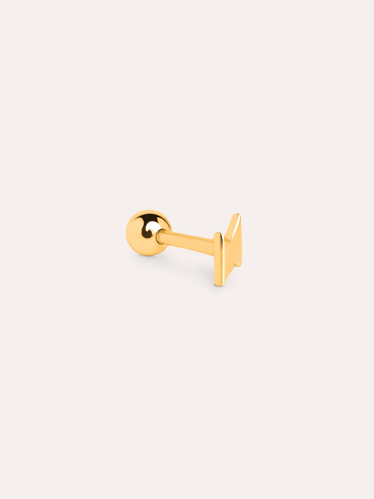 Imagen detalle de Brinco Solto Mini Rayo Prata Banho Ouro