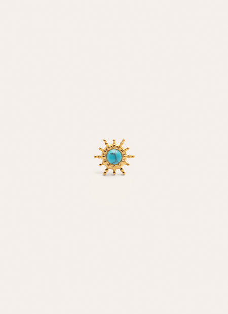 Pendiente Suelto Solea Acero Baño Oro