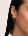 Triple Drip Gold Single Earring