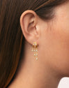 Triple Drip Gold Single Earring