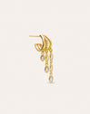 Triple Drip Gold Single Earring