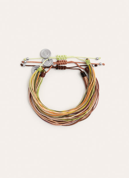 Forest Rainbow Stainless Steel 3 Bracelet Pack 