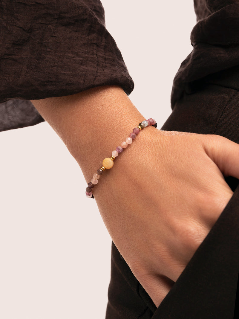 Amulet Cats Eye Stainless Steel Gold Bracelet