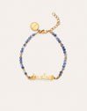 Abuela Heart Cianita Stainless Steel Gold Bracelet