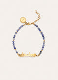 Abuela Heart Cianita Stainless Steel Gold Bracelet