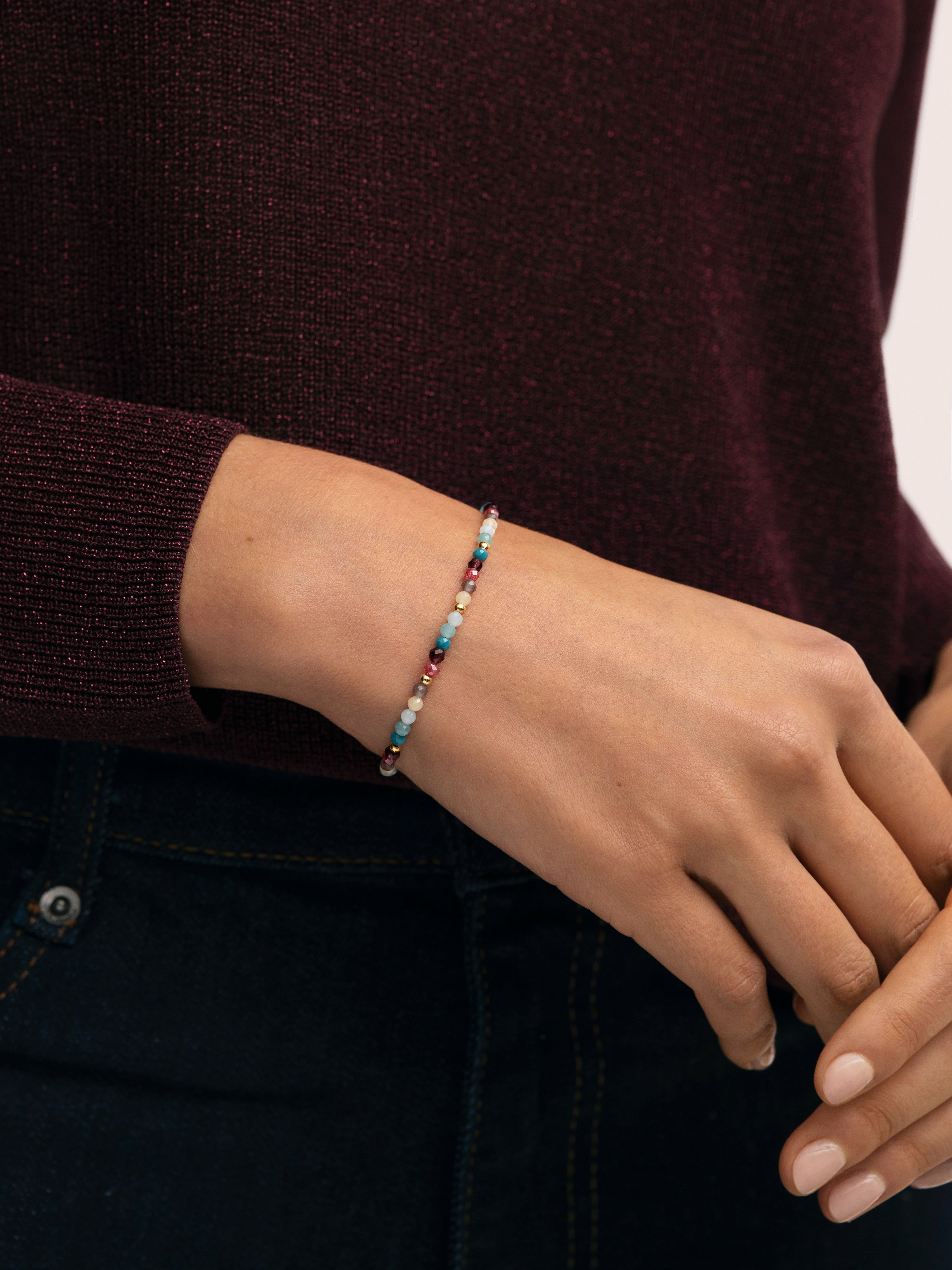 Pulsera Altea Bruma Acero Baño Oro