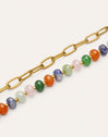 Pulsera Alpine Stones Acero Baño Oro