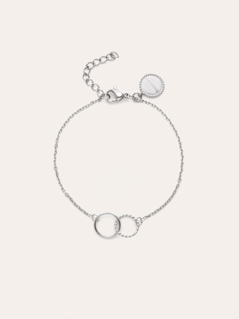 Pulsera Circles Twist Acero