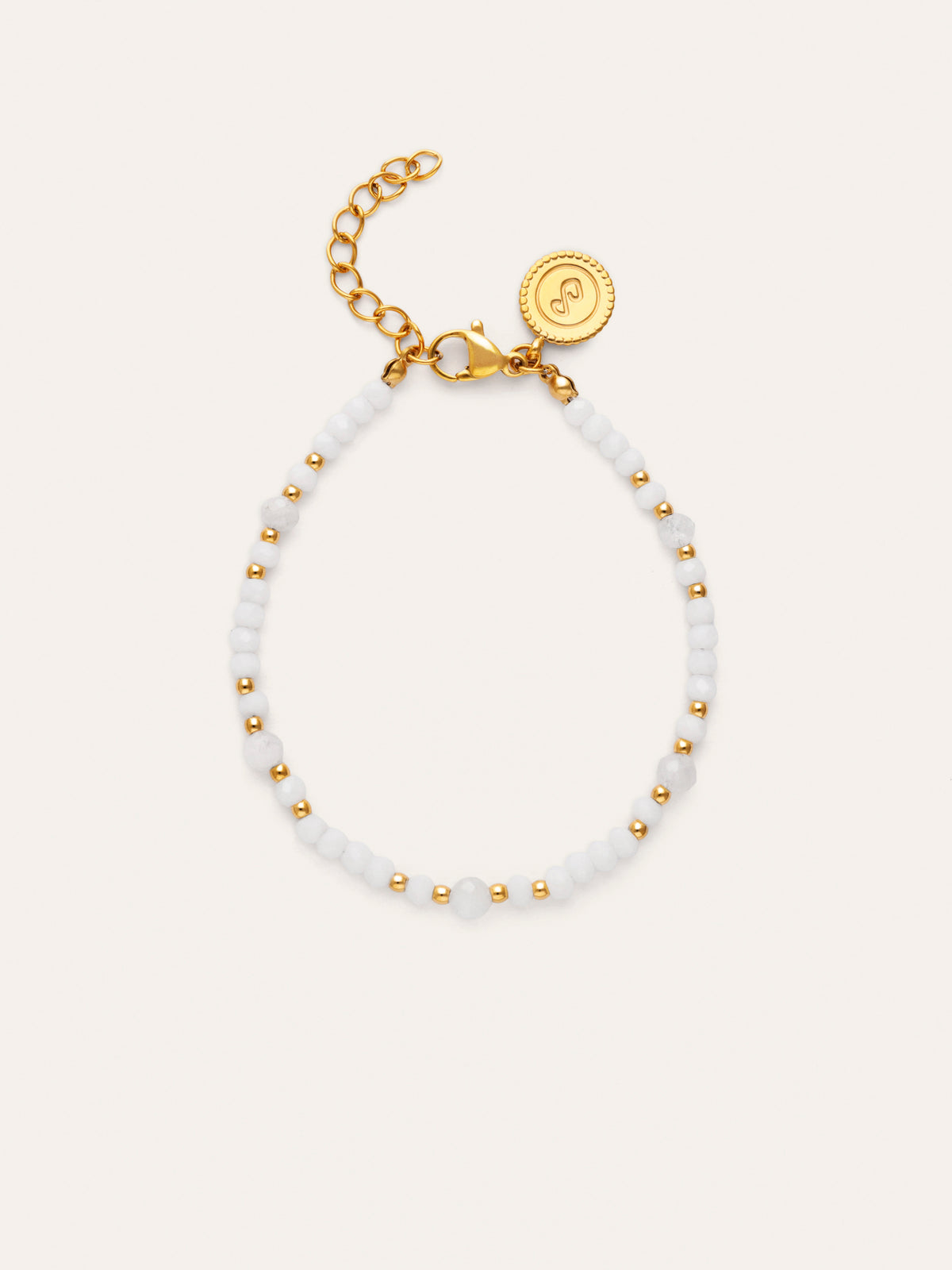 Pulsera Clara Acero Baño Oro