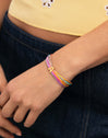 Personalized Color Rainbow Stainless Steel Gold Bracelet