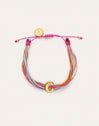 Personalized Color Rainbow Stainless Steel Gold Bracelet