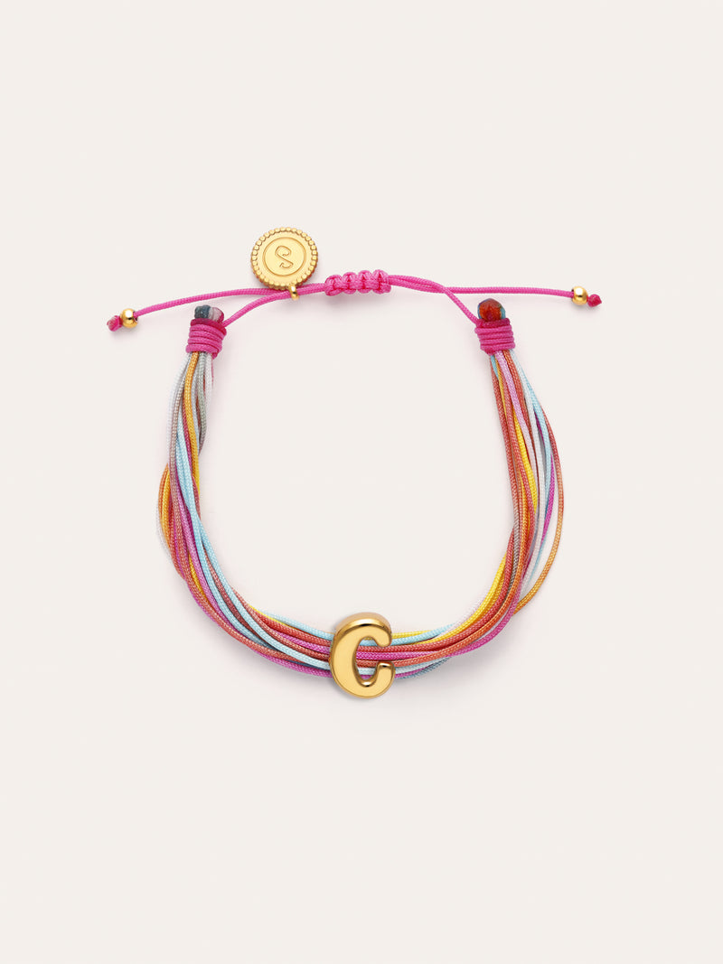 Personalized Color Rainbow Stainless Steel Gold Bracelet