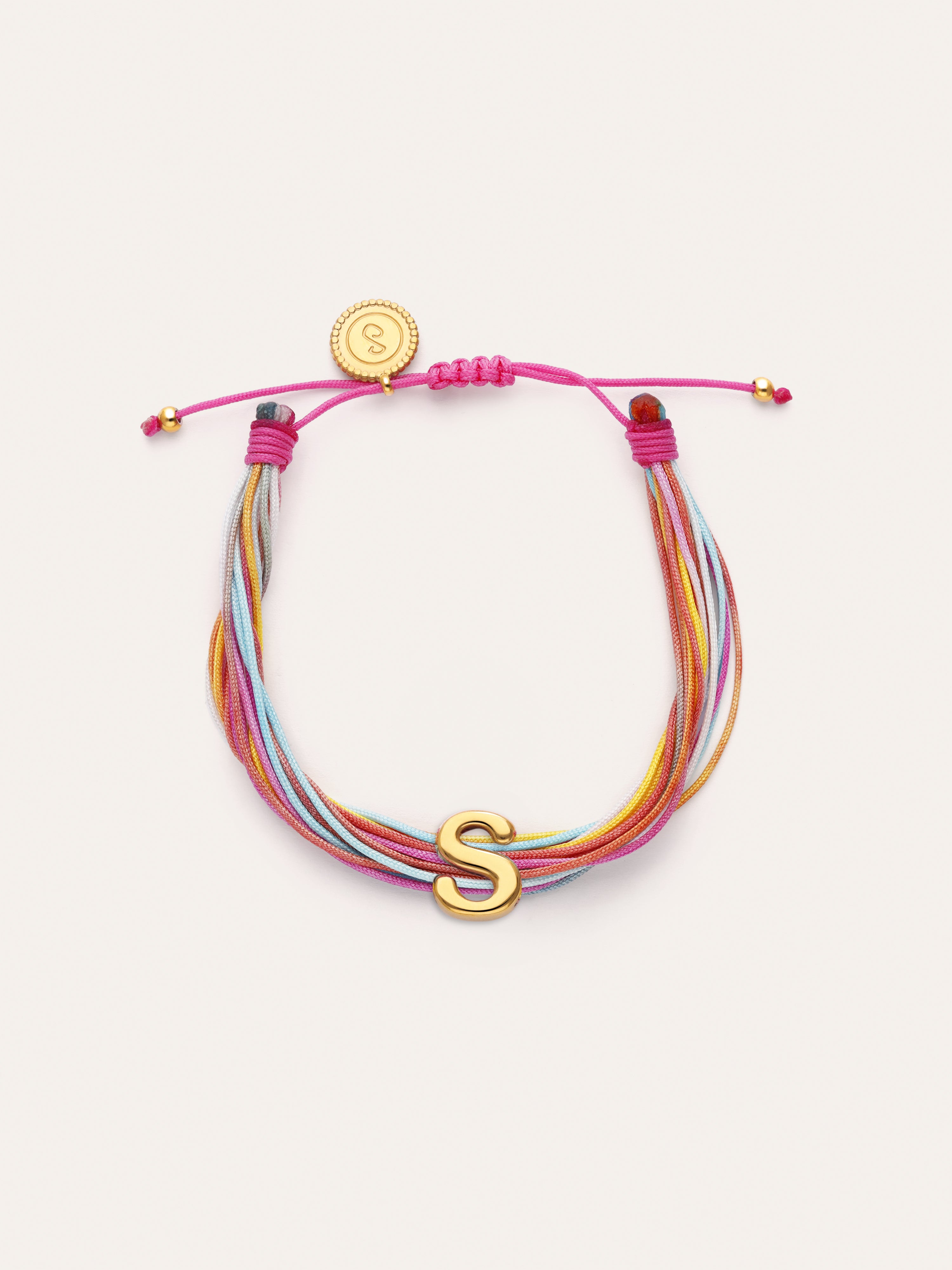 Personalized Color Rainbow Stainless Steel Gold Bracelet
