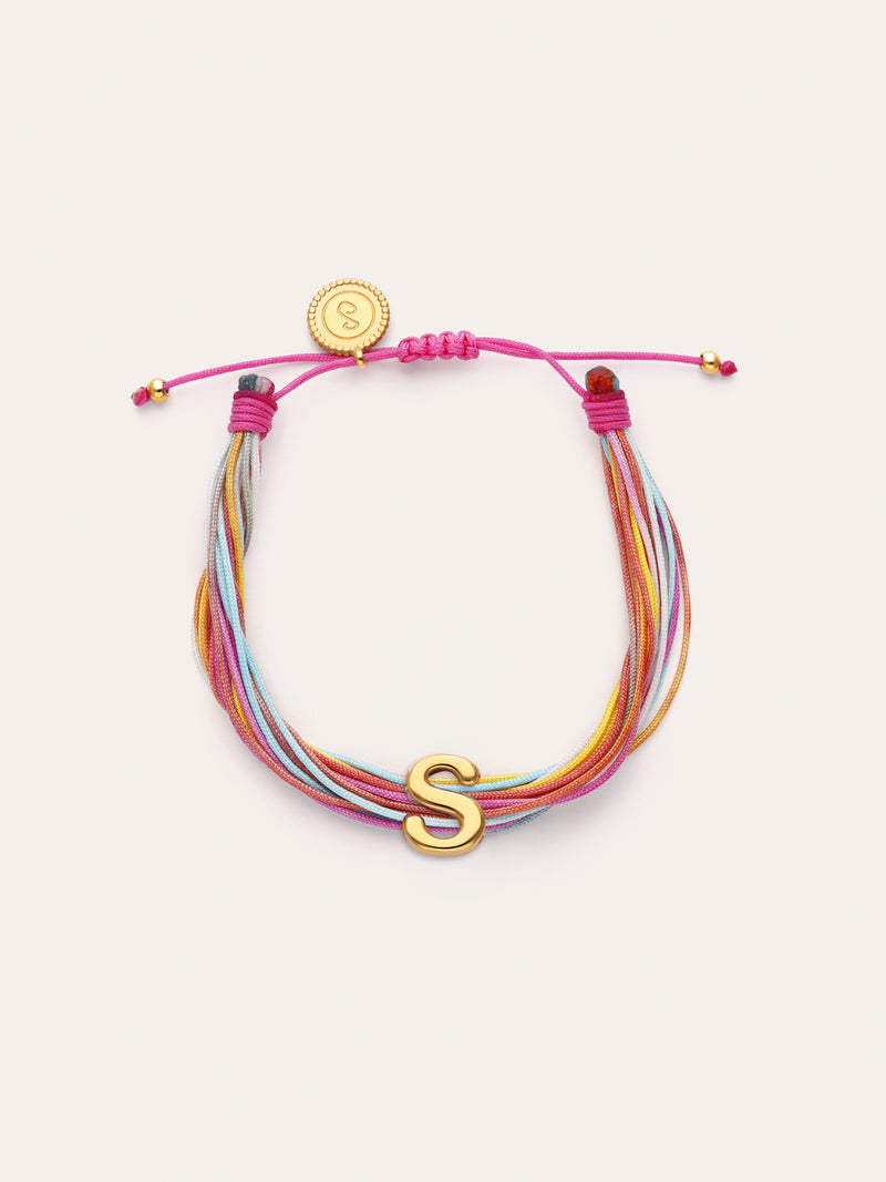 Personalized Color Rainbow Stainless Steel Gold Bracelet