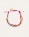 Personalized Color Rainbow Stainless Steel Gold Bracelet