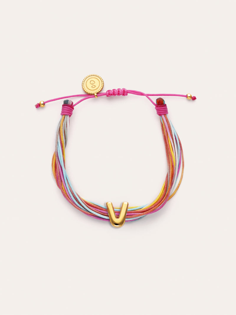 Personalized Color Rainbow Stainless Steel Gold Bracelet