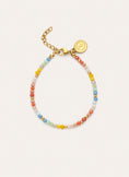 Pulsera Crystals Pastel Acero Baño Oro