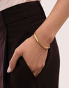 Curve Rainbow Stainless Steel Gold bracelet