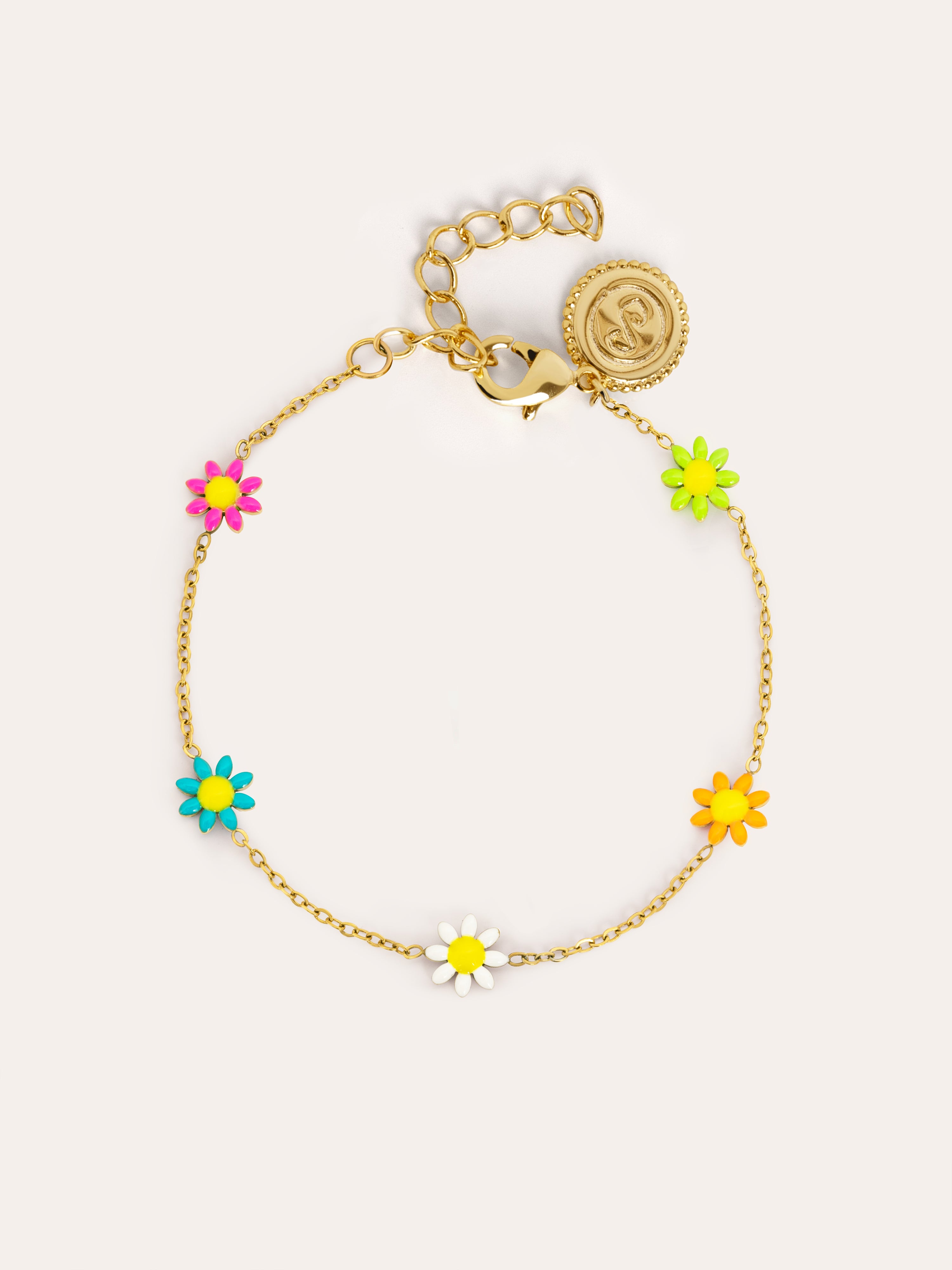 Pulsera Daisy May Acero Baño Oro