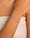 Pulsera Doble Lisse Tail Acero