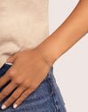 Armband Dots Turquoise Enamel Staal verguld met goud - puesto en modelo