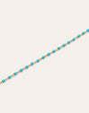 Imagen detalle de Armband Dots Turquoise Enamel Staal verguld met goud