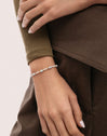 Daylight Pearls Stainless Steel Gold Bracelet