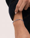 Glam Blue Stainless Steel Gold Bracelet