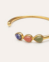Brazalete Gota Stones Acero Baño Oro