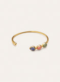 Brazalete Gota Stones Acero Baño Oro