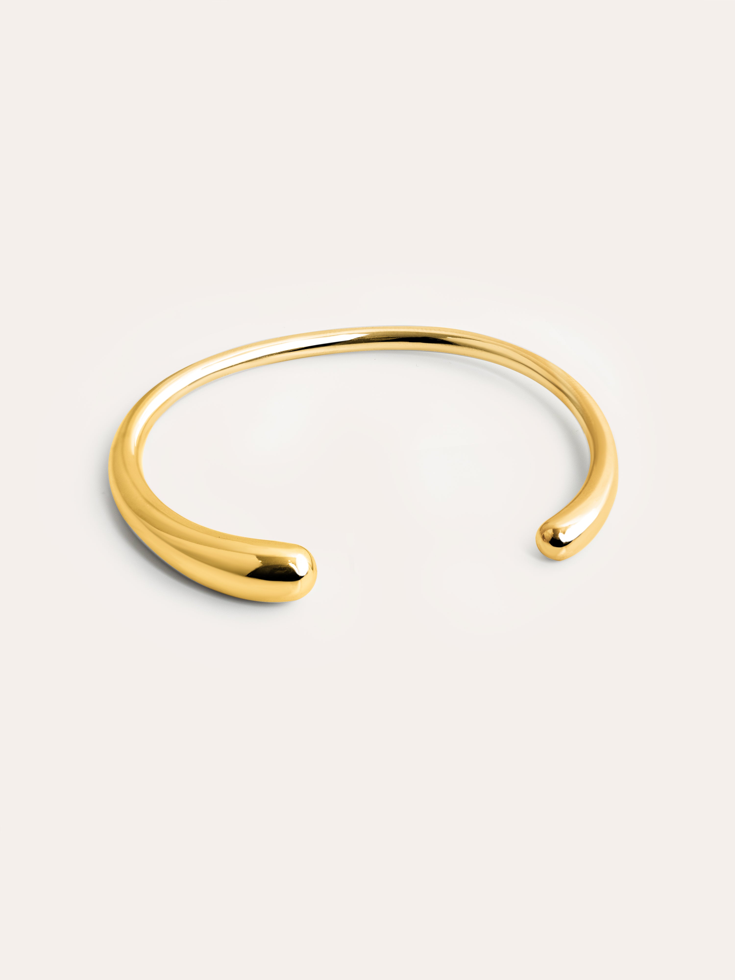 Brazalete Gota Acero Baño Oro