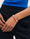 Pulsera Gummy Stones Acero Baño Oro