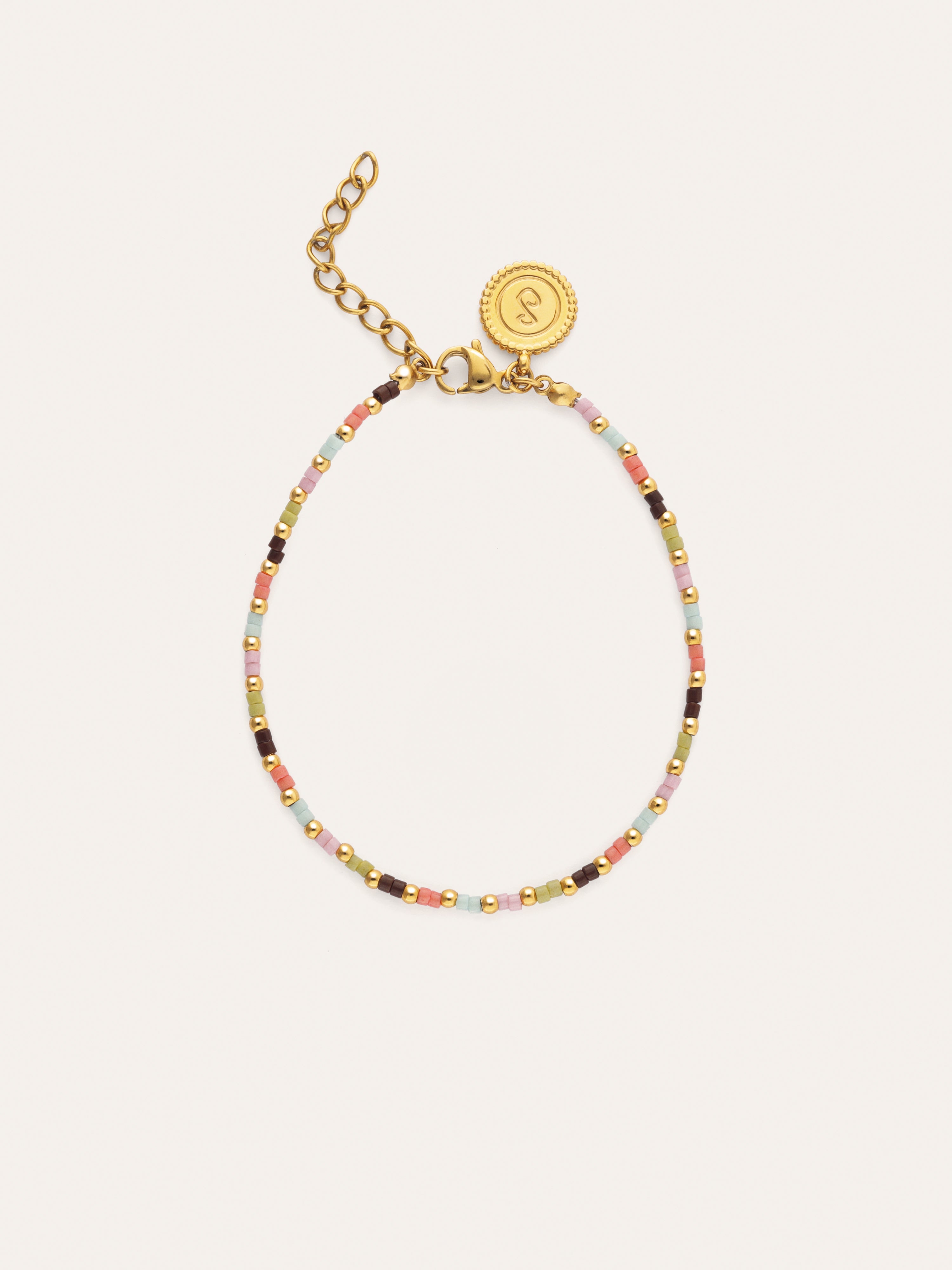 Pulsera Helia Colors Acero Baño Oro
