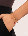 Bracelet Infini Acier Plaqué Or - vista 4