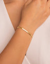 Pulsera Lisse S Acero Baño Oro