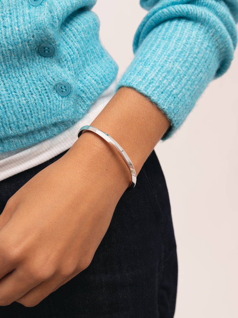 Bracciale Rigido Lizze Acciaio
