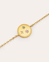 Pulsera Medallion Spark Color Baño Oro