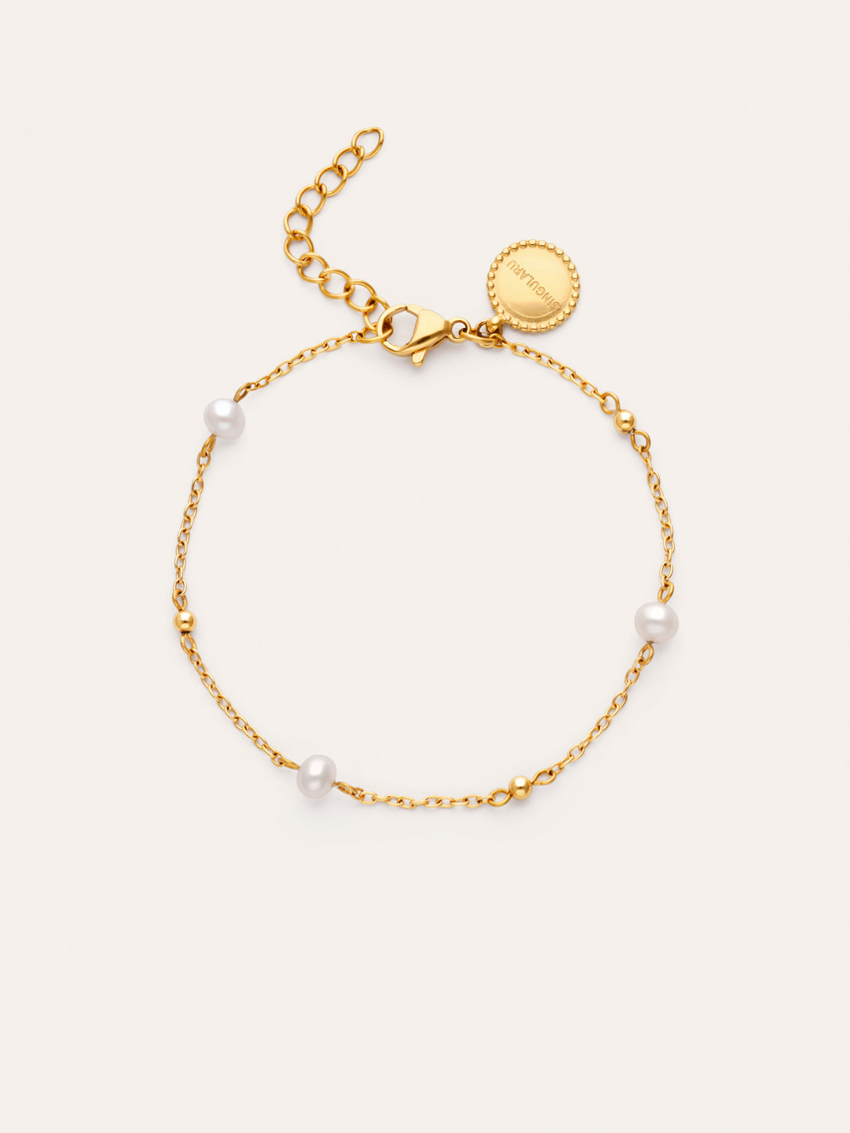 Bahia Pearls Steel Gold-Plated Bracelet