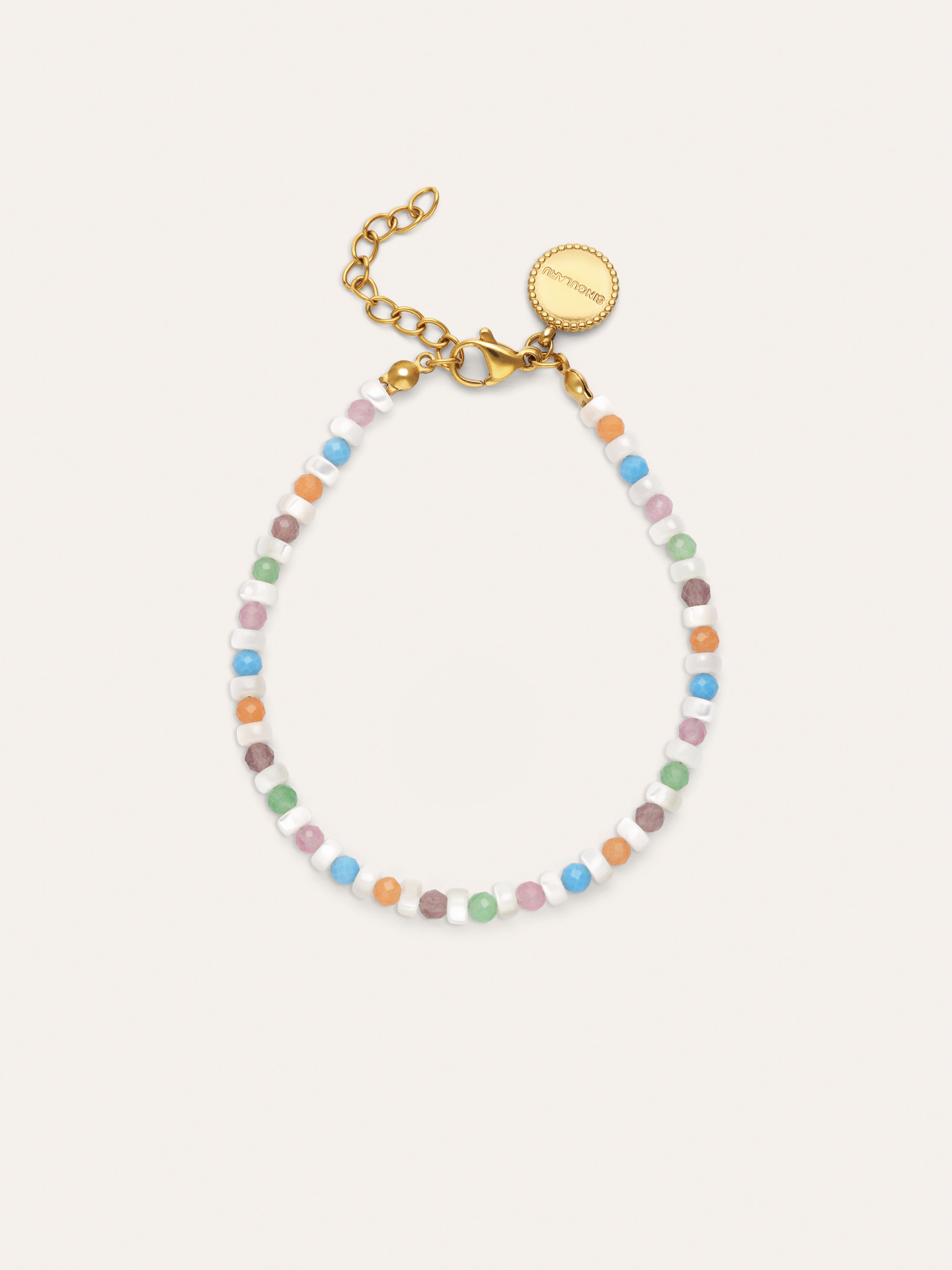 Pulsera Nacary Colors Acero Baño Oro