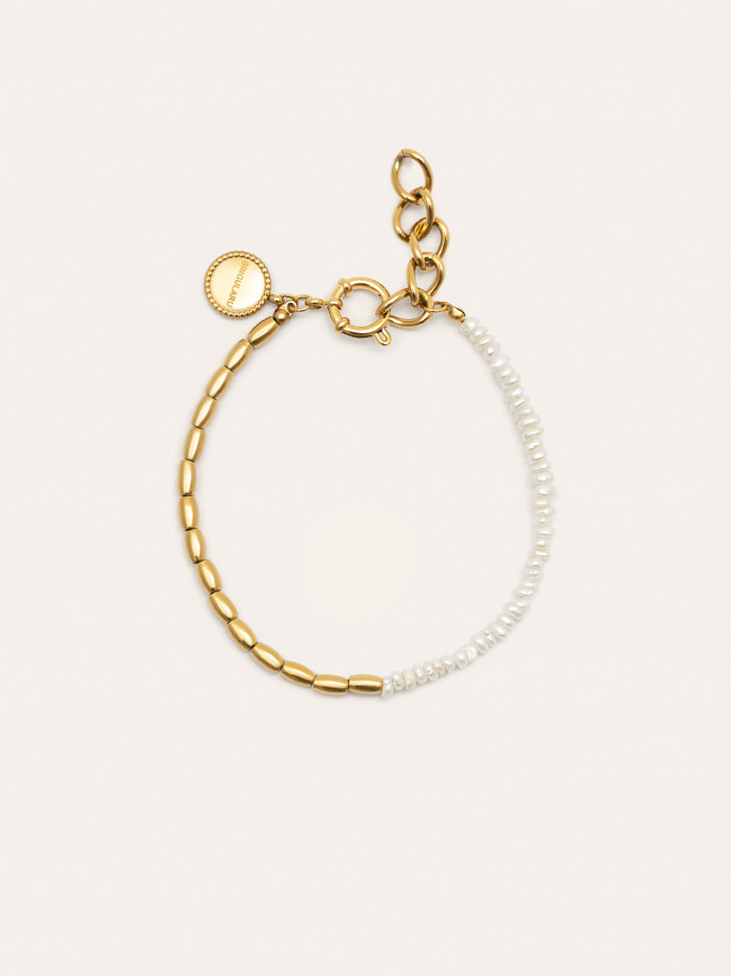 New Pearl Stainless Steel Gold Bracelet 
