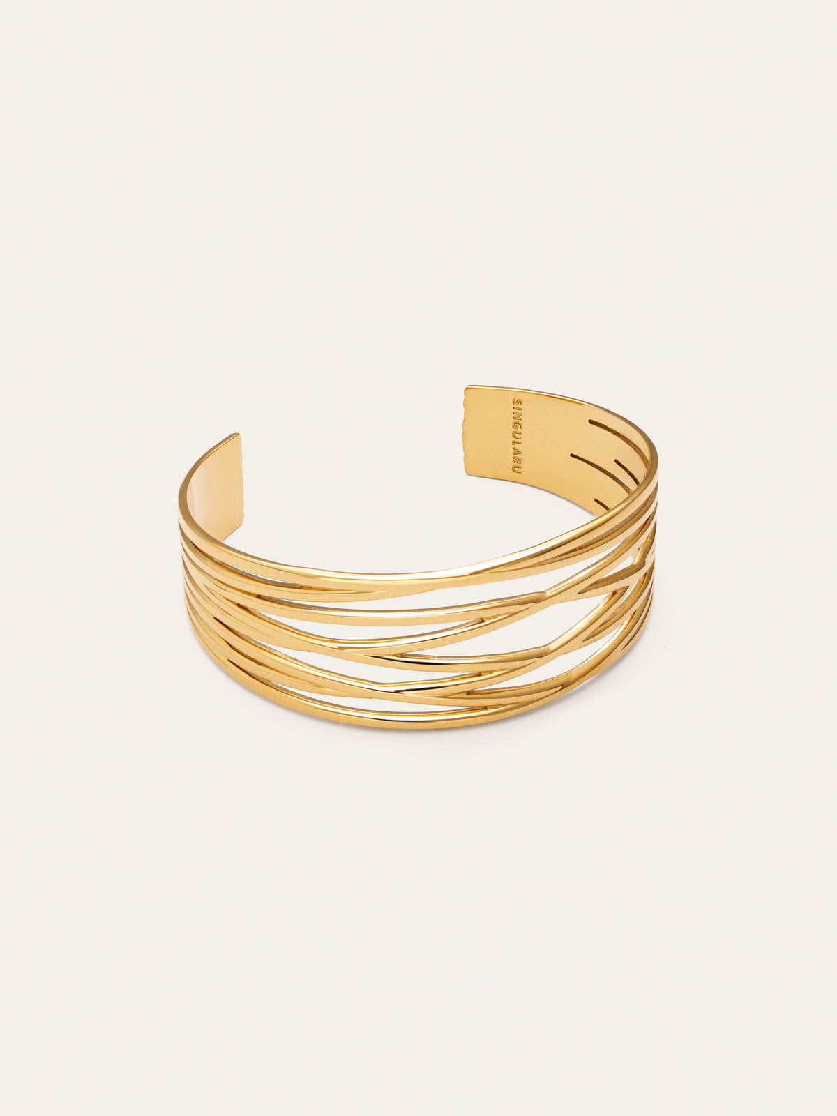 Bracelet Odyssée Acier Plaqué Or