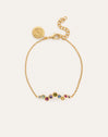 Pulsera Rainbow Bubbles Baño Oro