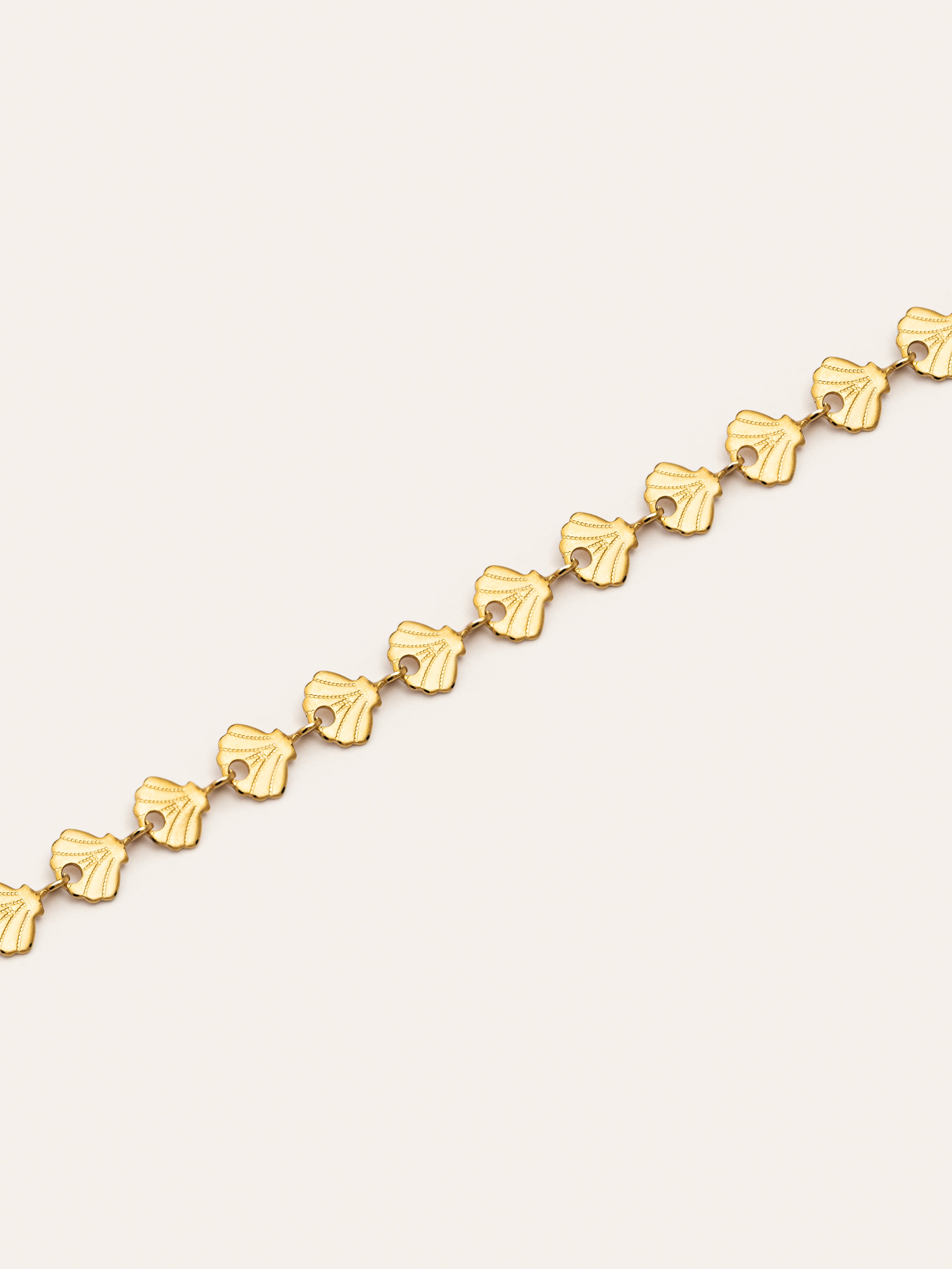 Shells Stainless Steel Gold Bracelet 