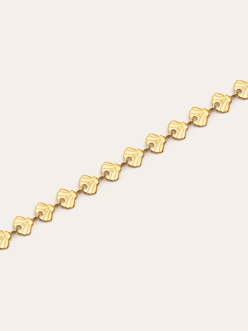 Shells Stainless Steel Gold Bracelet 