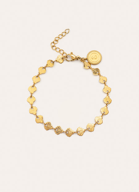 Shells Stainless Steel Gold Bracelet 
