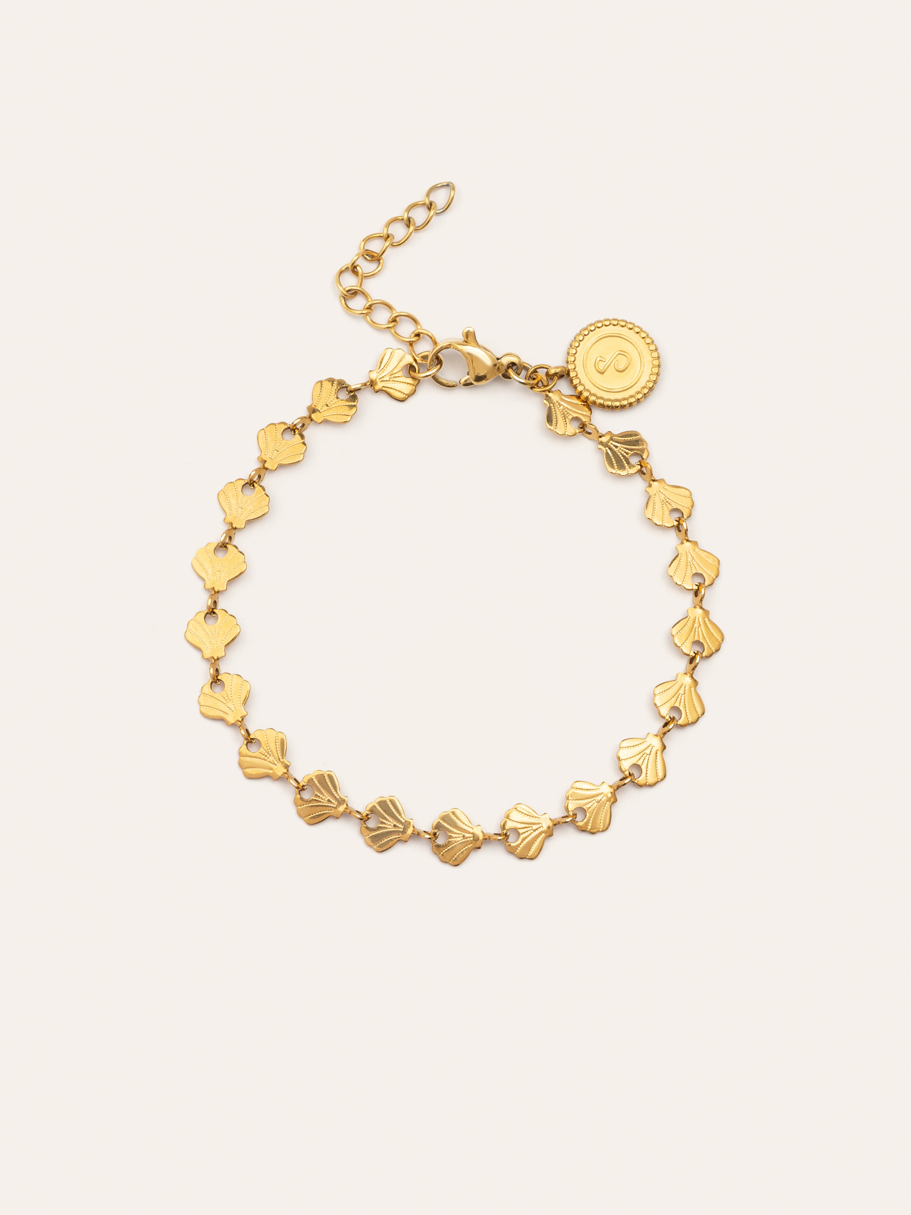 Shells Stainless Steel Gold Bracelet 