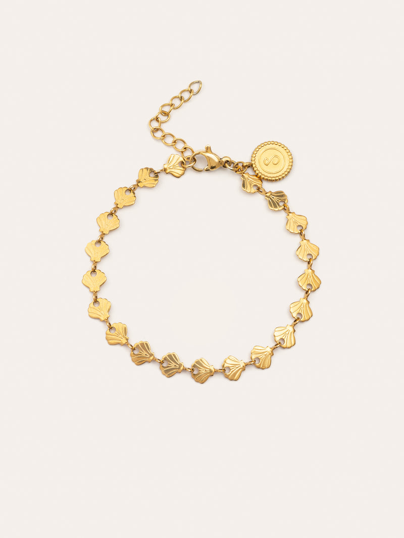 Shells Stainless Steel Gold Bracelet 